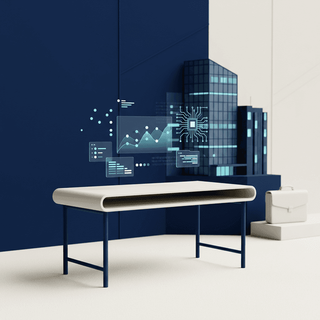 Ilustración 3D para servicio de Asesoramiento a Empresas