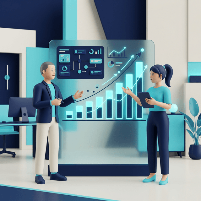 Ilustración 3D para servicio de Mentoría