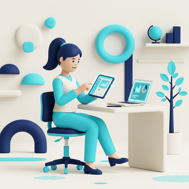 Ilustración 3D para servicio de Tutoría